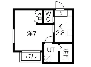 フェリスゲート北越谷【2階】の間取り