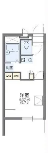 レオパレスシエル【3階】の間取り