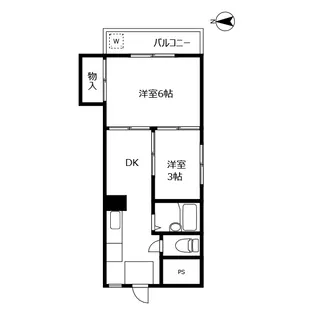 伊勢ハイツIII【2階】の間取り