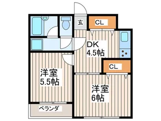 ロイヤルハイツエム【2階】の間取り
