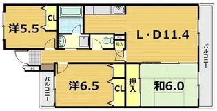 ベルヴィ能見台A棟【2階】の間取り