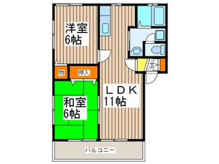エスポワ-ルI【2階】の間取り