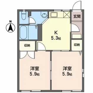 フレグランスリバティ A【1階】の間取り