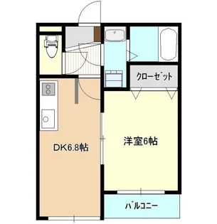 ファイン赤崎【3階】の間取り