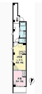 ラシーネ天神下【2階】の間取り