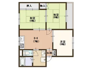 マンション波寄【3階】の間取り