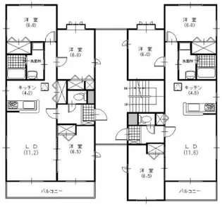 ツインコート二の宮【3階】の間取り