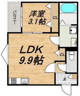LECOCON弥富【3階】の間取り