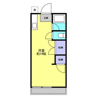 コーポ藤【1階】の間取り