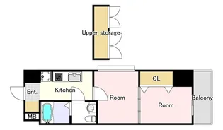 NO67 BENEFIT21博多【14階】の間取り