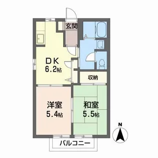 アネックス F【2階】の間取り