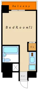 プリメゾン西明石【7階】の間取り