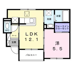 ル・ラパン・ドゥ・ラヴィーヌ【1階】の間取り