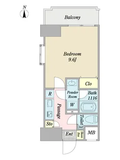 L.G.TOKYO【4階】の間取り