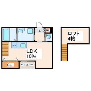 GLAD OHMURA【2階】の間取り