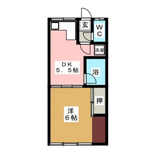 清水アパート【2階】の間取り