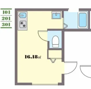 アーバンヴィラ亀有【2階】の間取り
