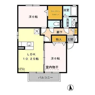 ノイエ シュタット A【2階】の間取り