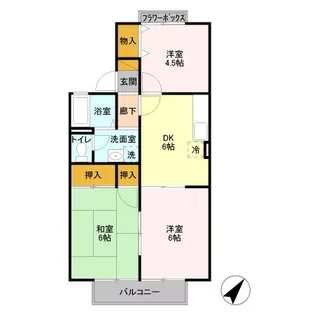 サニータウンC【2階】の間取り