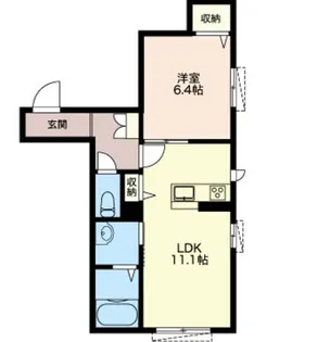メゾン・ボヌール【1階】の間取り