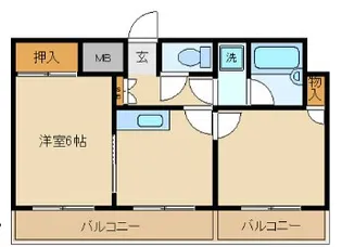 ソシアルマンション【5階】の間取り