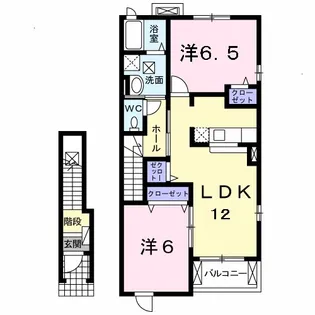 ソレアードIV【2階】の間取り