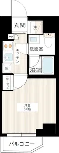 ラヴェニール横浜蒔田【6階】の間取り