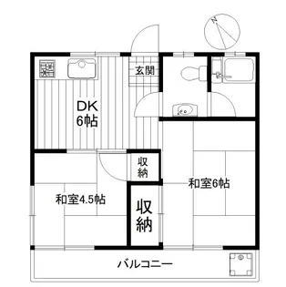 パールハイツ森A【1階】の間取り