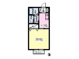 グレースコート【1階】の間取り