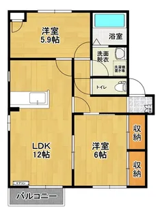 ヴォンメゾン GASHO C棟【1階】の間取り