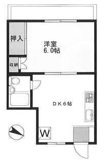 学芸大サンハイツ【4階】の間取り