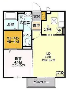カーサ・エスベランサ【2階】の間取り