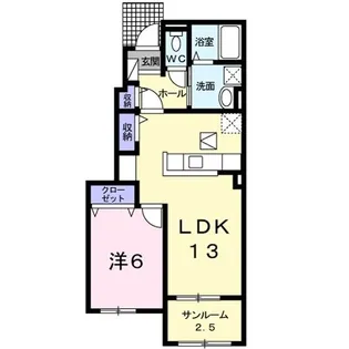 ノ-ル・ボワ I【1階】の間取り