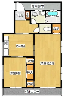 メゾン・ド・ボニット【3階】の間取り