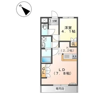 Shell Grande松森【1階】の間取り