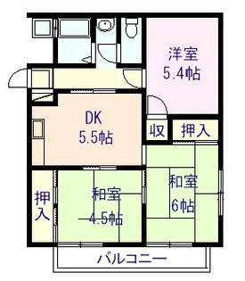 ハイツ古石【2階】の間取り