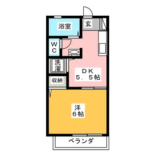 ボナール城山【2階】の間取り