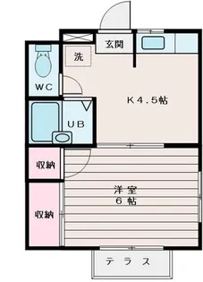 平井ハイツ【1階】の間取り