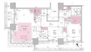 Brillia Tower 浜離宮【23階】の間取り