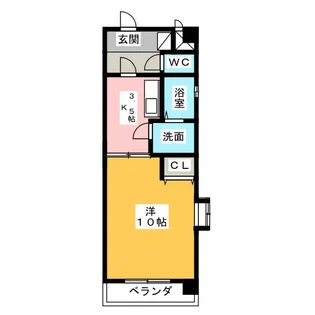 サニーウェル神松【3階】の間取り