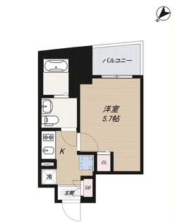 アイディ品川25【4階】の間取り