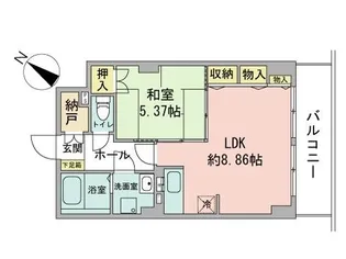 レジデンスカープ札幌【11階】の間取り