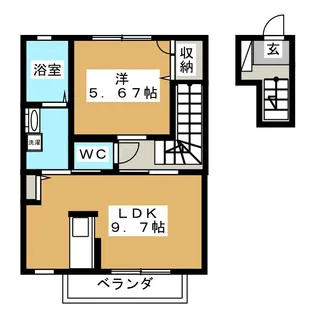 ソレイユ・ルヴァン【2階】の間取り