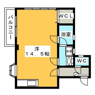クレッセントハウス【1階】の間取り