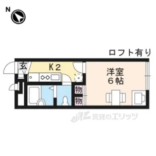 レオパレス淡海【2階】の間取り