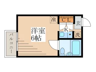 アメニティコウヤマ第6ガ-デン【2階】の間取り