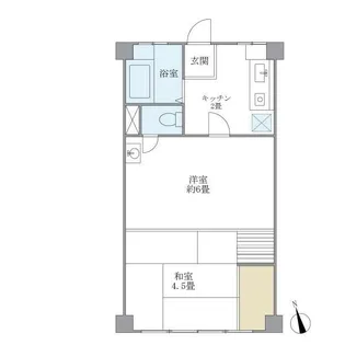 浅川コーポ【1階】の間取り