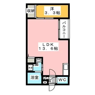 Warren shimokomeno I【1階】の間取り