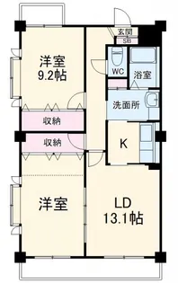 エスペラール中田【7階】の間取り