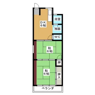 白山マンション【3階】の間取り